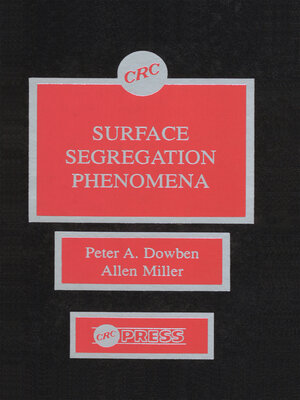 cover image of Surface Segregationphenomena
